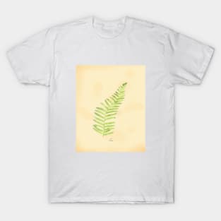 Fern, botanical watercolor painting T-Shirt